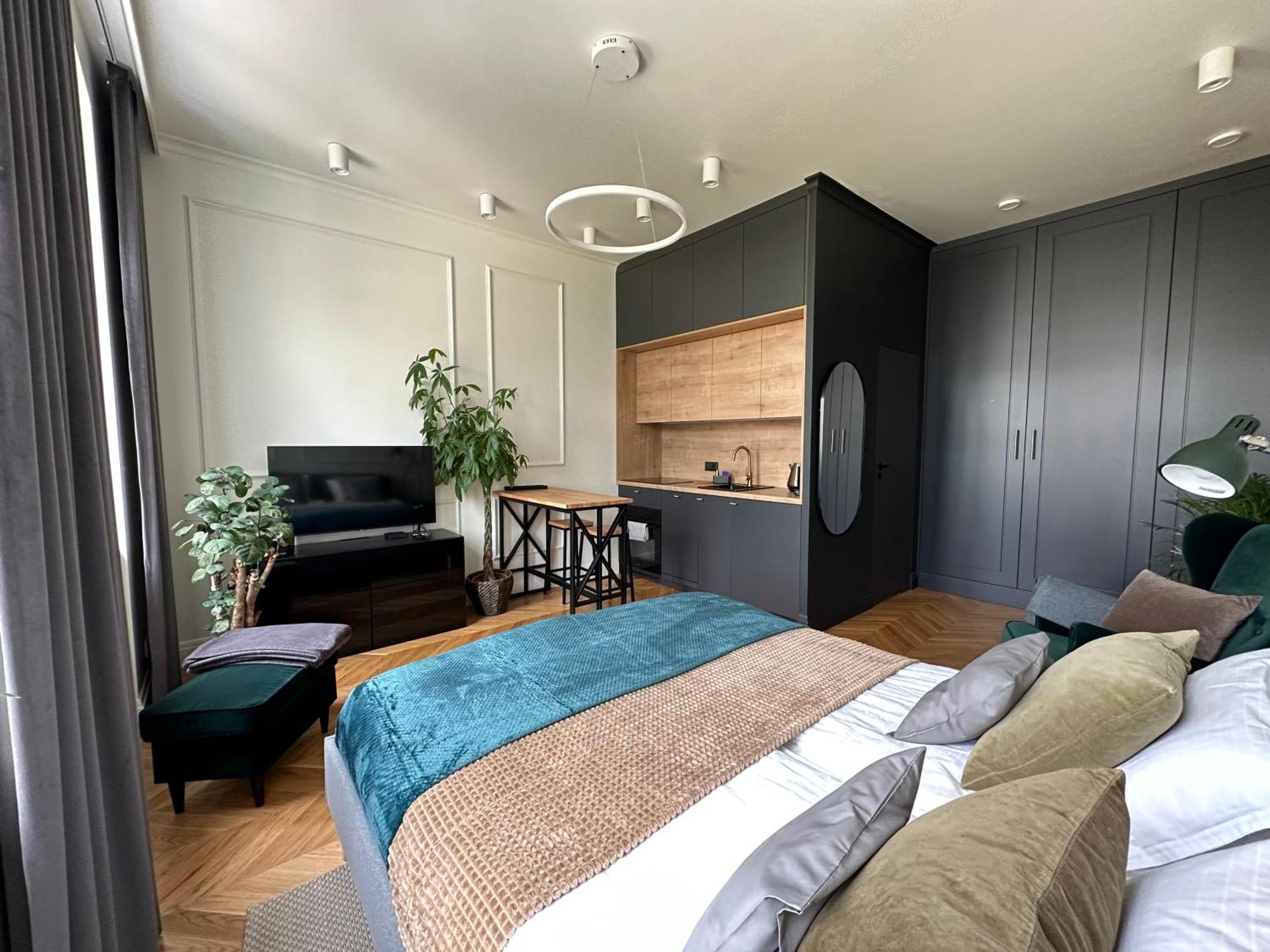 Апартаменты Apartament Grafitowy Познань Экстерьер фото
